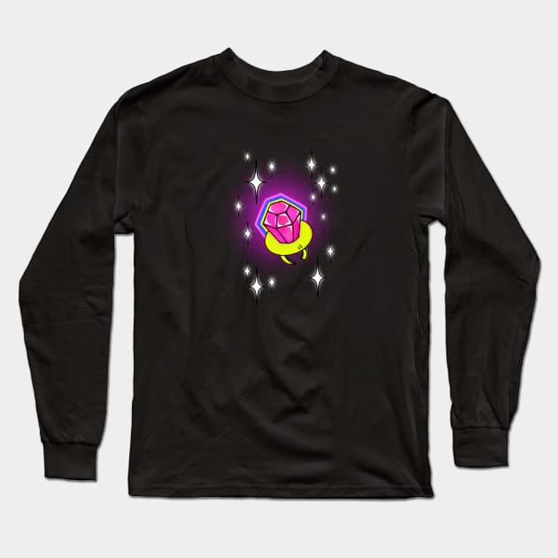 Strawberry Ring Pop Long Sleeve T-Shirt by vswizzart